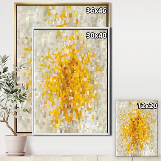 Designart - Glam Yellow Explosion Blocks